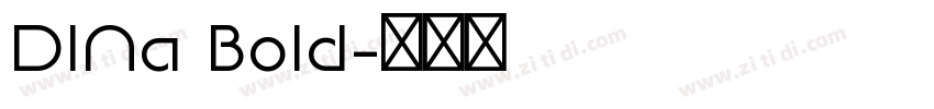DINa Bold字体转换
